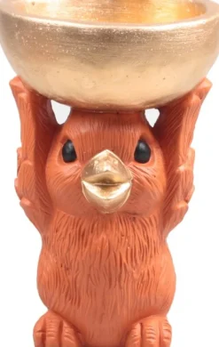 SID decoratieschaal Donny kuiken rood 18,5 x 12 x 19 cm