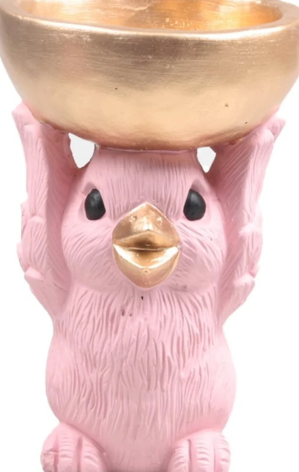 SID decoratieschaal Donny kuiken roze 22 x 14,5 x 22 cm