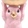 SID decoratieschaal Donny kuiken roze 14 x 9,5 x 14 cm