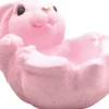 SID decoratieschaal Kirko haasje roze 17 x 13 x 11 cm