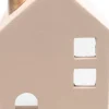SID waxinelichthouder Huisje beige 7,5 x 5,5 x 11,5 cm