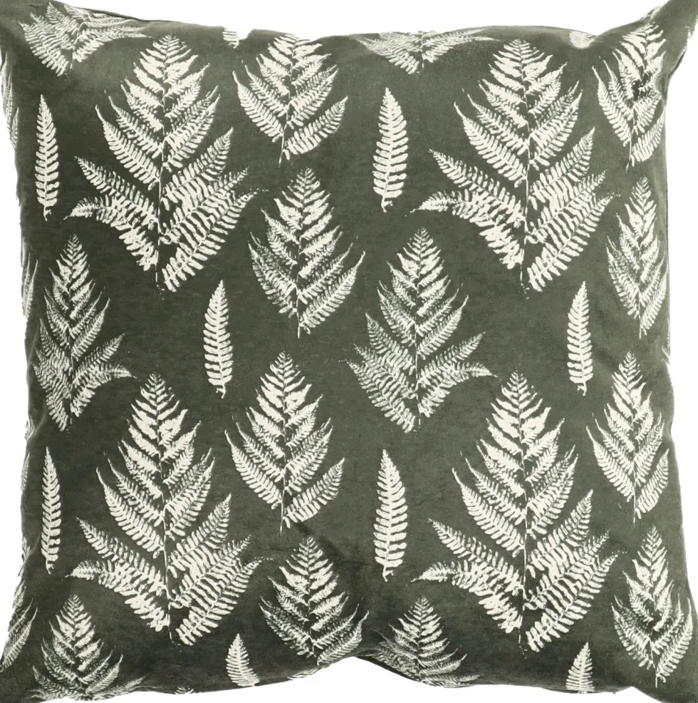 Sierkussen Leaf groen 45 x 45 x 10 cm