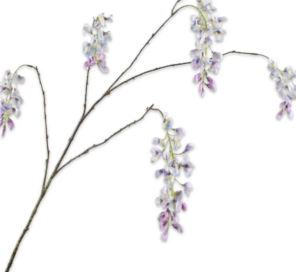 Silk-ka kunstbloem Blauwe regen paars H 129 cm