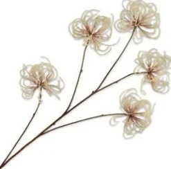 Silk-ka kunstbloem Bosrank wit H 50 cm