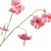 Silk-ka kunstbloem Chinese roos roze H 111 cm