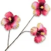 Silk-ka kunstbloem Chinese roos paars H 124 cm
