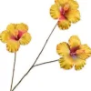 Silk-ka kunstbloem Chinese roos geel H 85 cm