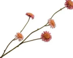 Silk-ka kunstbloem Chysant roze H 45 cm