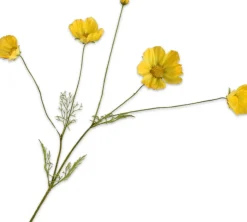 Silk-ka kunstbloem Cosmea geel H 92 cm