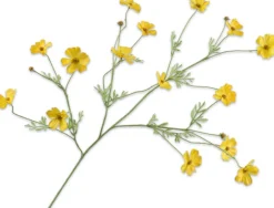 Silk-ka kunstbloem Cosmea geel H 104 cm