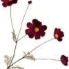 Silk-ka kunstbloem Cosmea rood H 92 cm