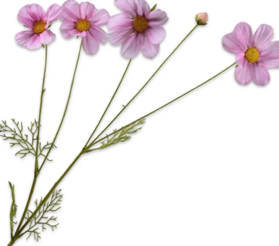 Silk-ka kunstbloem Cosmea roze H 92 cm