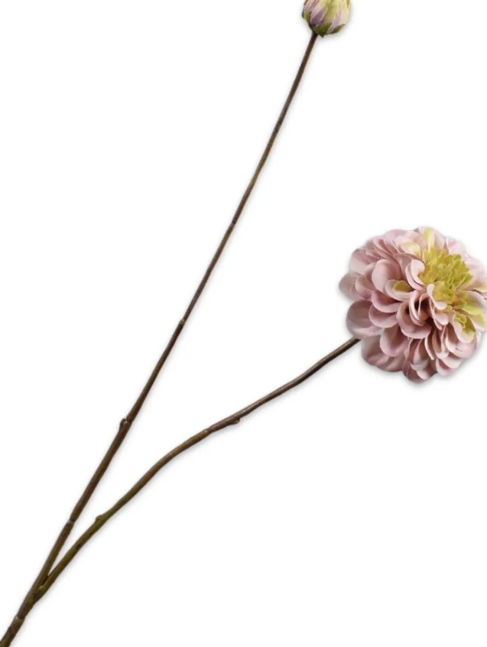 Silk-ka kunstbloem Dahlia bruin H 86 cm