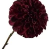 Silk-ka kunstbloem Dahlia rood H 74 cm