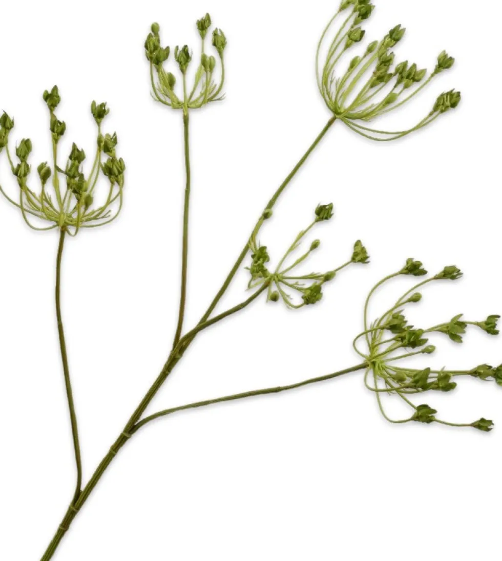 Silk-ka kunstbloem Dille groen H 83 cm