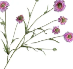 Silk-ka kunstbloem Duifkruid roze H 120 cm