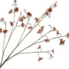 Silk-ka kunstbloem Gaura crème / bruin H 14 cm