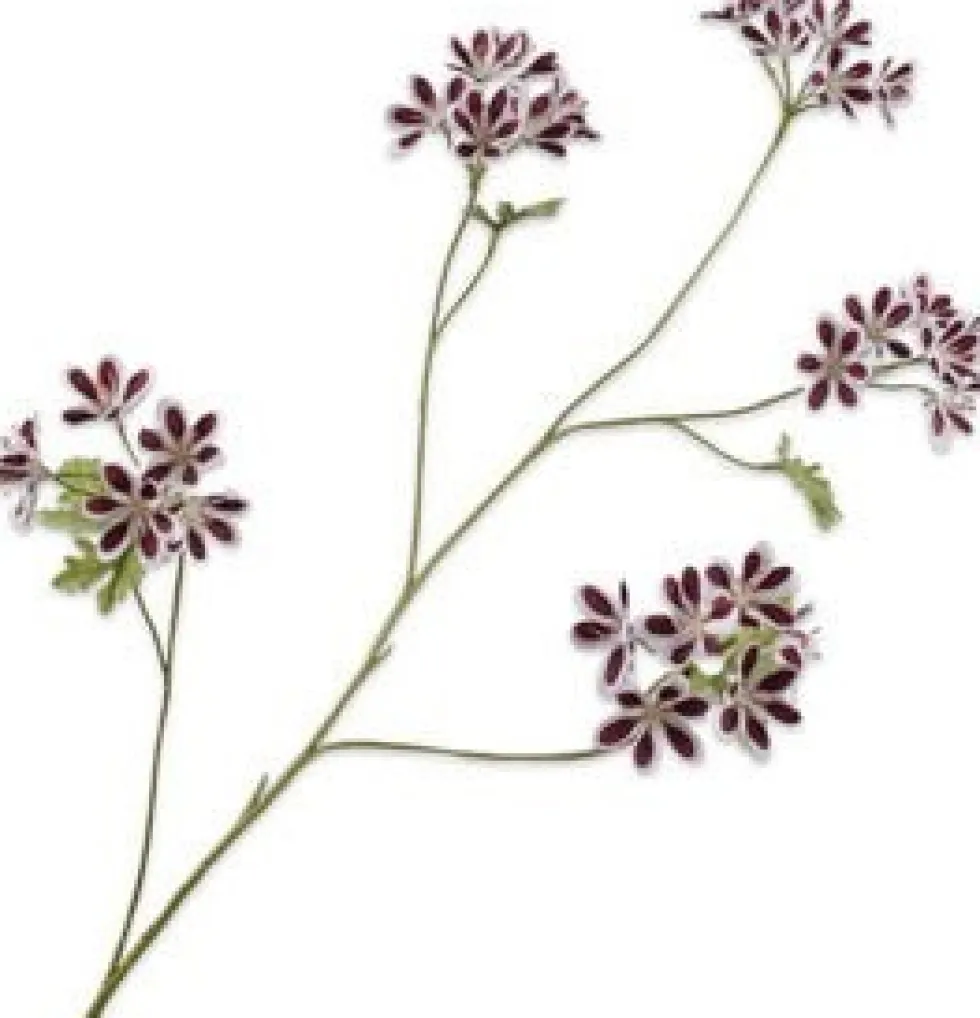 Silk-ka kunstbloem Geranium paars H 94 cm
