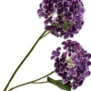 Silk-ka kunstbloem Hortensia paars / wit H 82 cm