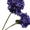Silk-ka kunstbloem Hortensia donkerpaars H 82 cm