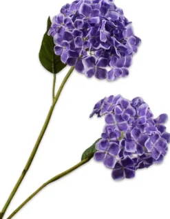 Silk-ka kunstbloem Hortensia paars H 82 cm