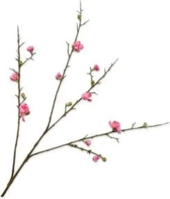 Silk-ka kunstbloem Japanse Sierkers roze H 85 cm