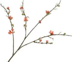 Silk-ka kunstbloem Japanse Sierkers oranje H 85 cm