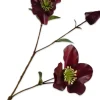 Silk-ka kunstbloem Kerstroos rood H 65 cm