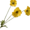 Silk-ka kunstbloem Klaproos geel H 81 cm