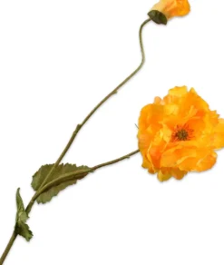 Silk-ka kunstbloem Klaproos geel H 109 cm