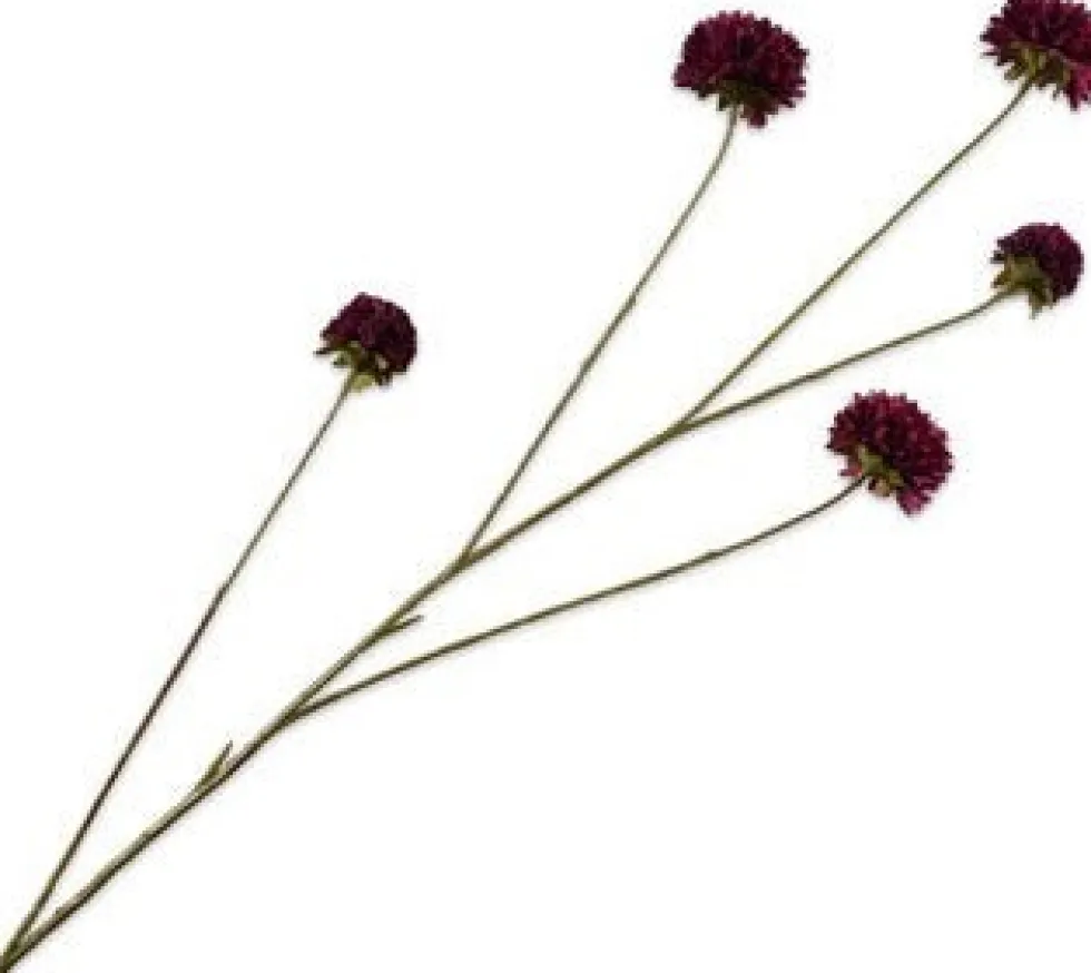 Silk-ka kunstbloem Korenbloem paars H 14 cm