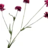 Silk-ka kunstbloem Korenbloem donkerroze H 92 cm