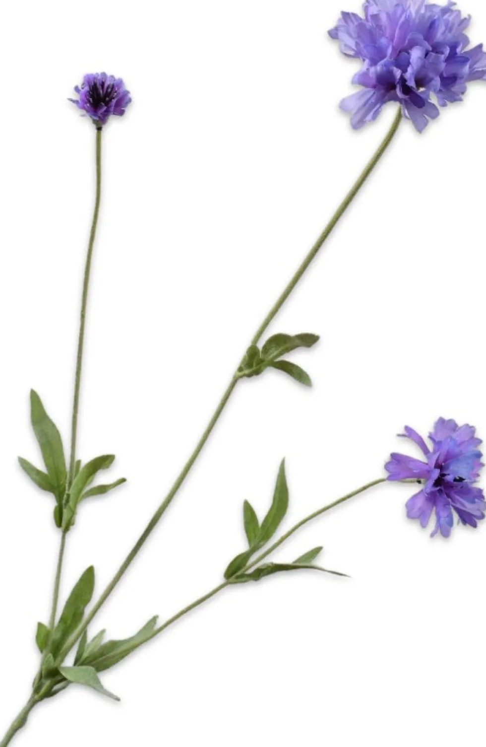 Silk-ka kunstbloem Korenbloem paars H 65 cm