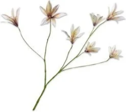 Silk-ka kunstbloem Lelie wit H 85 cm