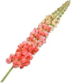 Silk-ka kunstbloem Lupine oranje H 106 cm