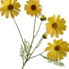 Silk-ka kunstbloem Margriet geel H 60 cm