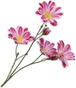 Silk-ka kunstbloem Margriet roze H 65 cm