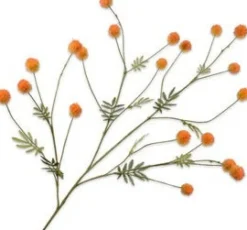 Silk-ka kunstbloem Mimosa oranje H 106 cm
