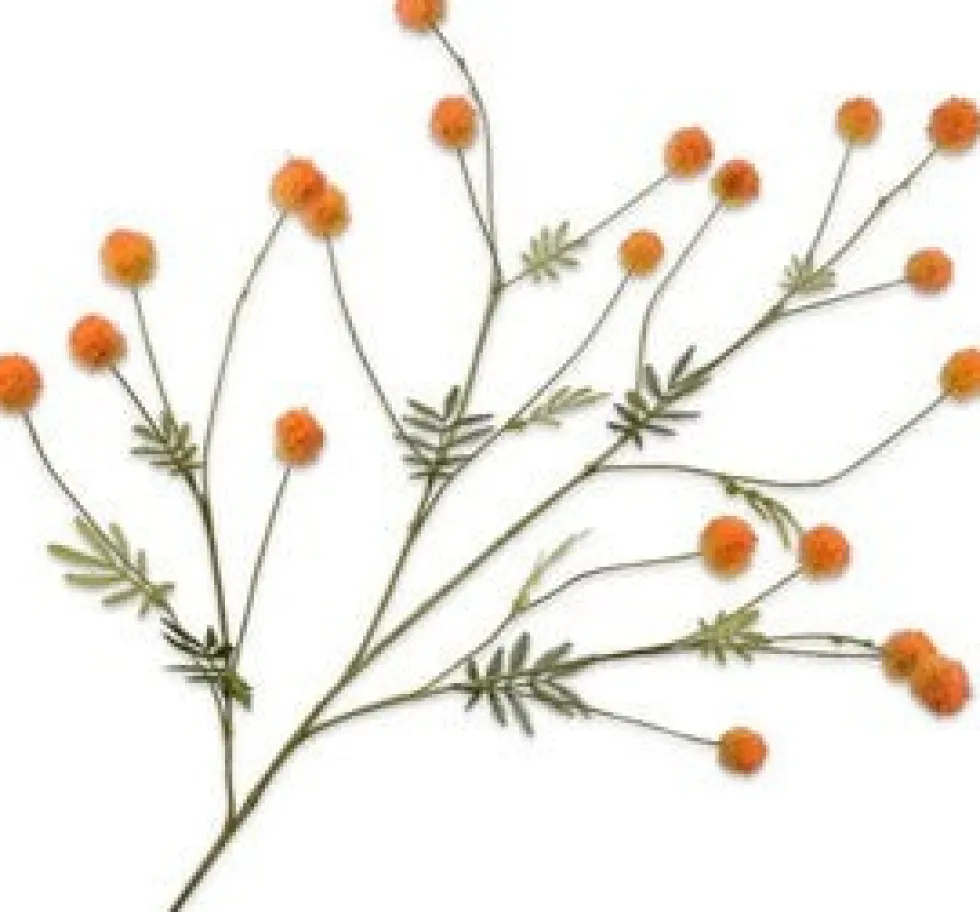 Silk-ka kunstbloem Mimosa oranje H 106 cm