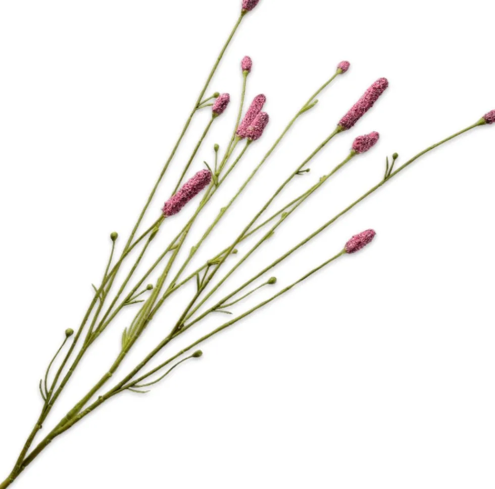 Silk-ka kunstbloem Pimpernel rood / roze H 84 cm