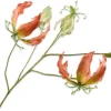 Silk-ka kunstbloem Prachtlelie oranje H 89 cm