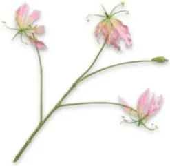 Silk-ka kunstbloem Prachtlelie roze H 70 cm