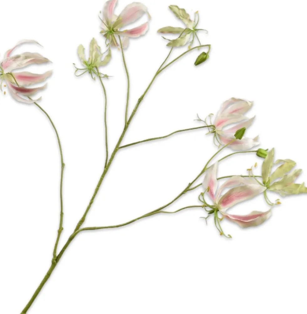 Silk-ka kunstbloem Prachtlelie lichtroze H 110 cm