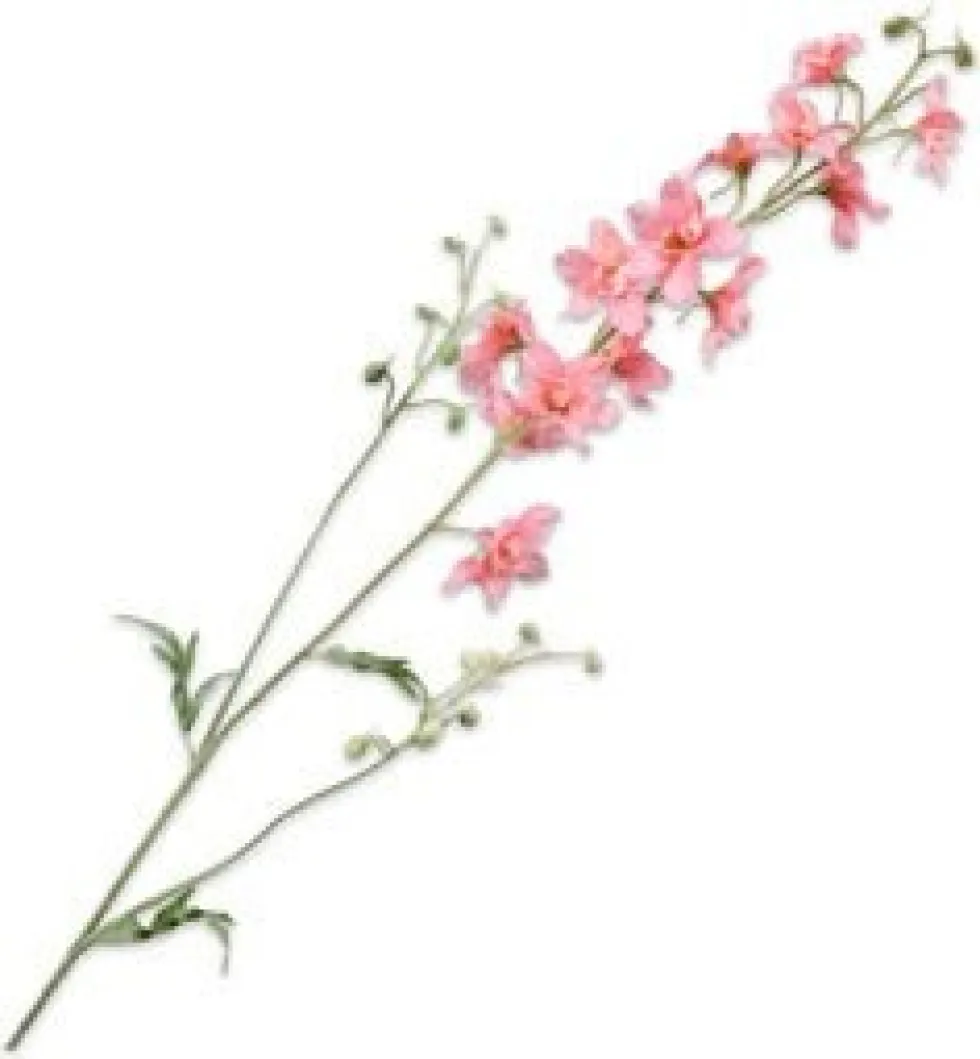 Silk-ka kunstbloem Ridderspoor roze H 101 cm