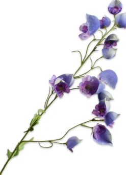 Silk-ka kunstbloem Ridderspoor lichtpaars H 79 cm