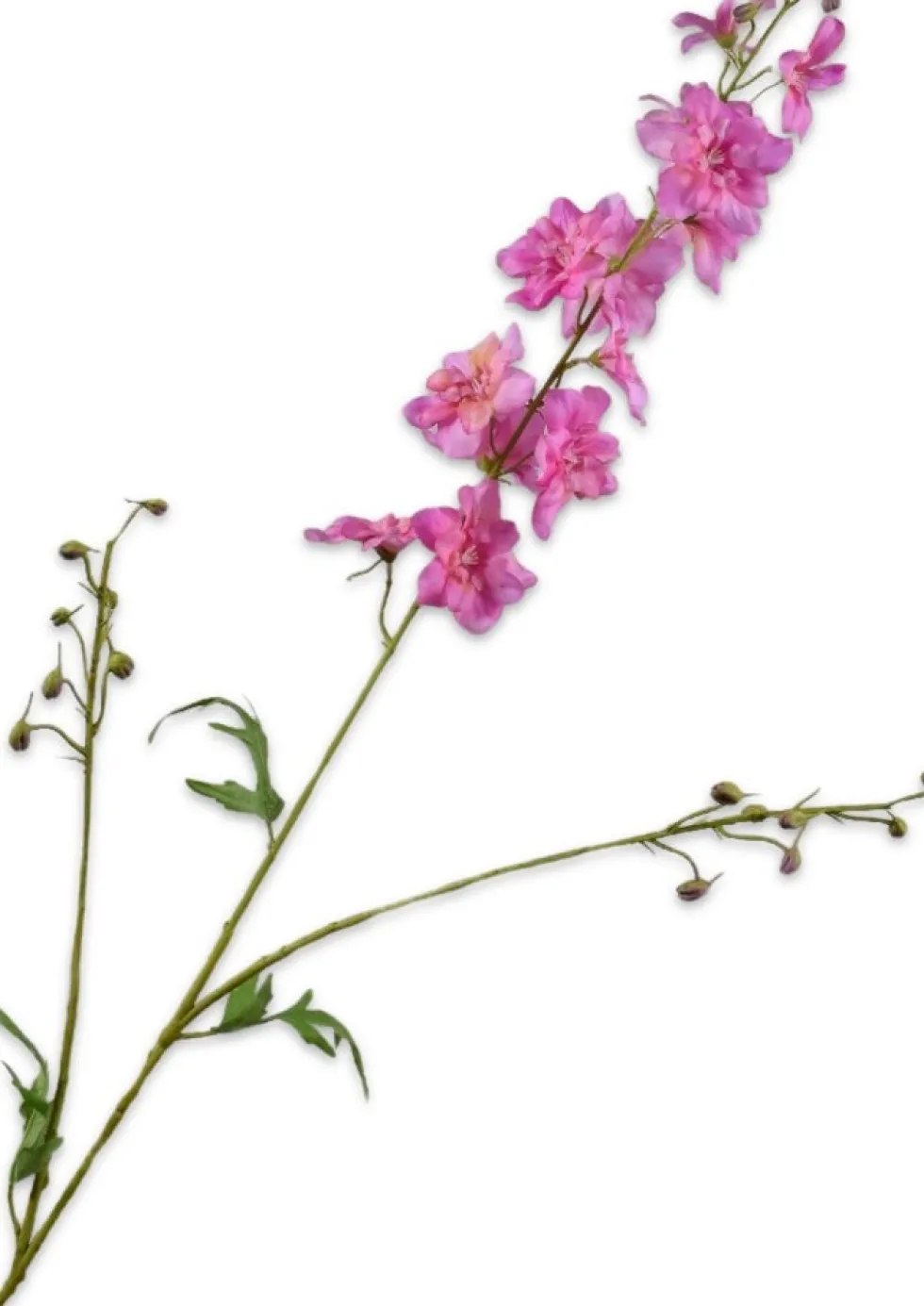 Silk-ka kunstbloem Ridderspoor donkerroze H 101 cm