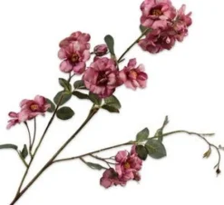 Silk-ka kunstbloem Roos roze H 39 cm