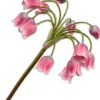 Silk-ka kunstbloem Sierui roze / bruin H 68 cm