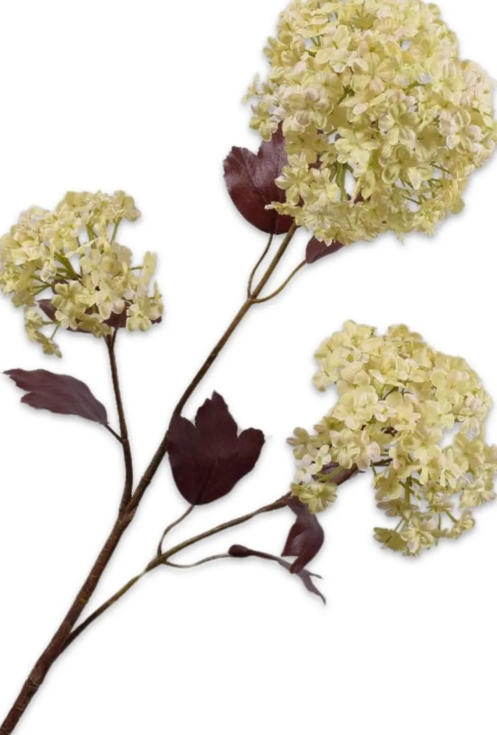 Silk-ka kunstbloem Sneeuwbal Crème H 107 cm