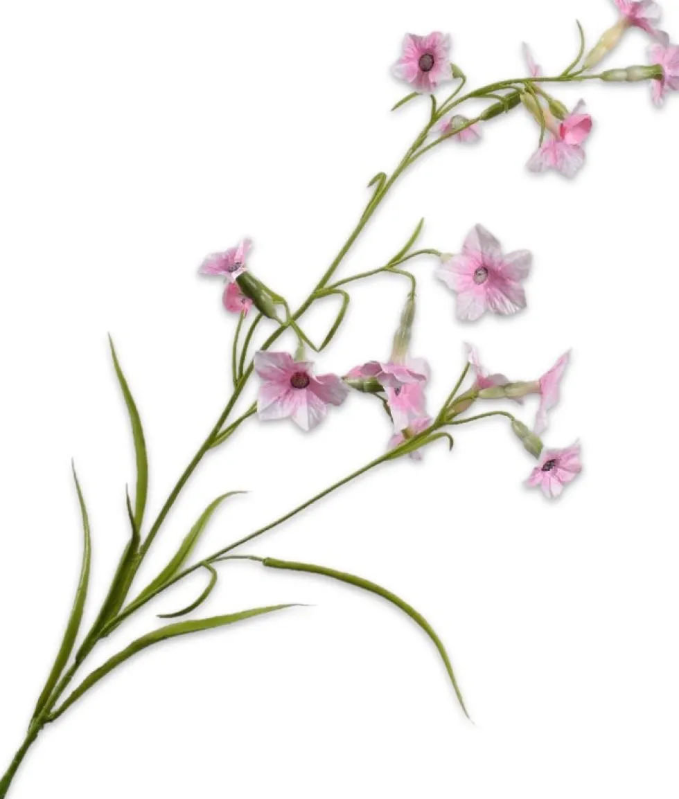 Silk-ka kunstbloem Tabaksbloem roze H 78 cm